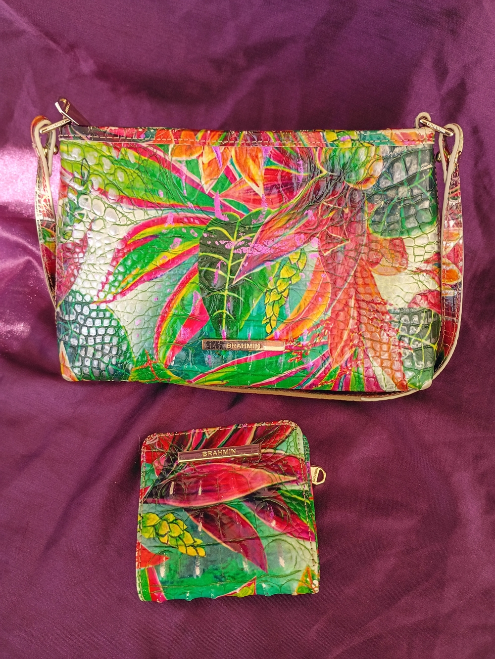 Brahmin Utopia Multicolor Tropical Bag